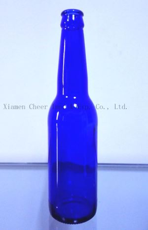 330 ml 파란색 유리 맥주 병 (PJ330-2203)